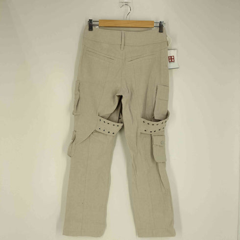 ザラ ZARA LINEN BLEND CARGO TROUSERS リネンブレンドカーゴトラウザー レディース XS
