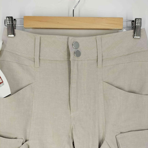 ザラ ZARA LINEN BLEND CARGO TROUSERS リネンブレンドカーゴトラウザー レディース XS