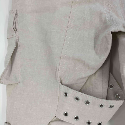 ザラ ZARA LINEN BLEND CARGO TROUSERS リネンブレンドカーゴトラウザー レディース XS