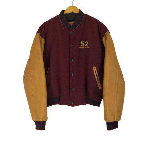 ギャップ Gap 80S OLD USA製 レザー袖切替ウールスタジャン メンズ import:S