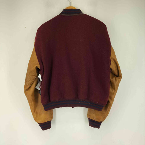 ギャップ Gap 80S OLD USA製 レザー袖切替ウールスタジャン メンズ import:S