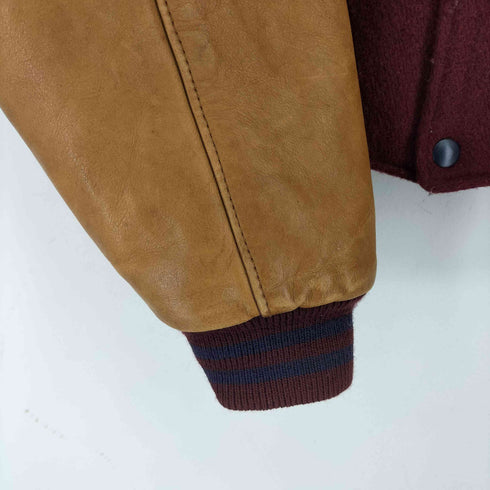 ギャップ Gap 80S OLD USA製 レザー袖切替ウールスタジャン メンズ import:S