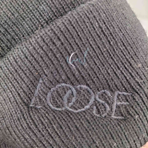 ルース Loose EMBROIDERY BEANIE メンズ
