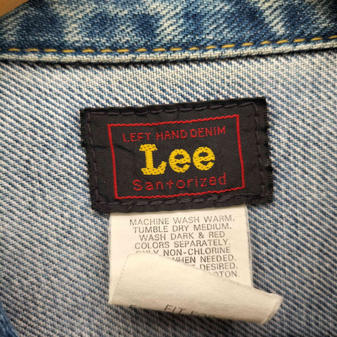リー Lee 復刻タグ デニム トラッカージャケット メンズ SMALL