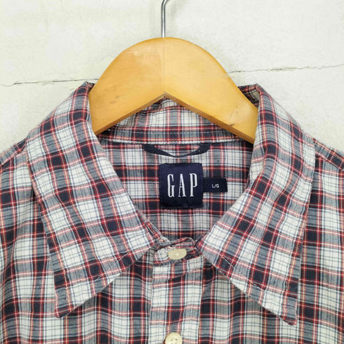 ギャップ Gap 00S OLD チェック半袖シャツ メンズ L/G