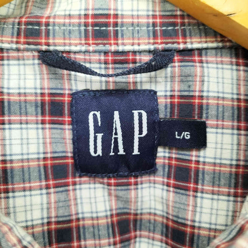 ギャップ Gap 00S OLD チェック半袖シャツ メンズ L/G