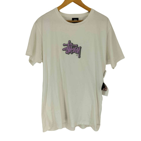 ステューシー Stussy ストックロゴプリントTシャツ メンズ L