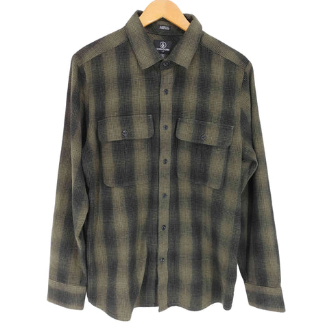 ヴォルコム VOLCOM オンブレチェックネルシャツ メンズ S