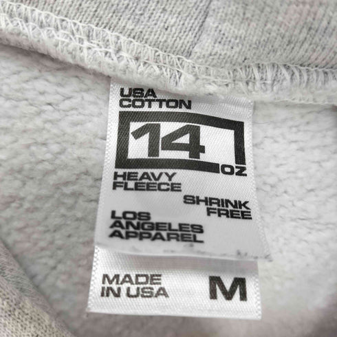 ロサンゼルスアパレル Los Angeles Apparel USA製 14OZ 裏起毛 ヘビーウエイト プルオーバー パーカー メンズ import:M