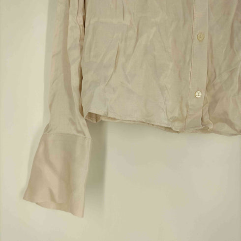 ザラ ZARA サテン クロップド シャツ レディース import:XS
