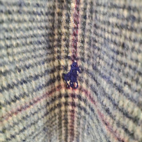ポロラルフローレン POLO RALPH LAUREN スコットランド製 ウールフリンジマフラー メンズ
