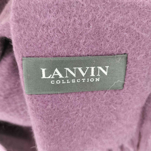 ランバンコレクション LANVIN COLLECTION カシミヤ100 フリンジマフラー メンズ