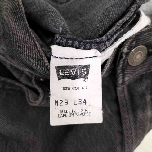 リーバイス Levis 90s USA製 501 裏653刻印 ボタンフライ ブラックデニムパンツ メンズ W29 L34