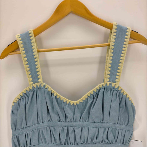 HELLO.SANFRANCISCO ハマグリステッチデニムビスチェサロペット レディース ONE SIZE