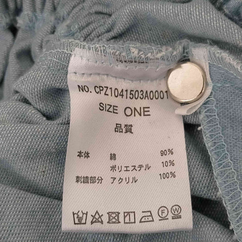HELLO.SANFRANCISCO ハマグリステッチデニムビスチェサロペット レディース ONE SIZE