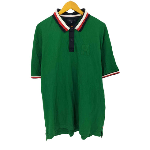 トミーヒルフィガー TOMMY HILFIGER STRETCH ポロシャツ メンズ XXL