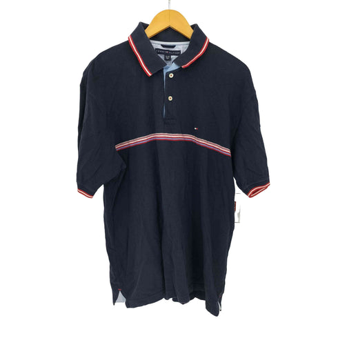 トミーヒルフィガー TOMMY HILFIGER 刺繍ロゴ ポロシャツ メンズ XL