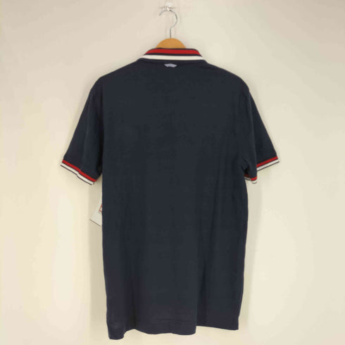 トミーヒルフィガー TOMMY HILFIGER ロゴ刺繍 ワッペン ボーダー ポロシャツ メンズ import:L