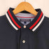 トミーヒルフィガー TOMMY HILFIGER ロゴ刺繍 ワッペン ボーダー ポロシャツ メンズ import:L