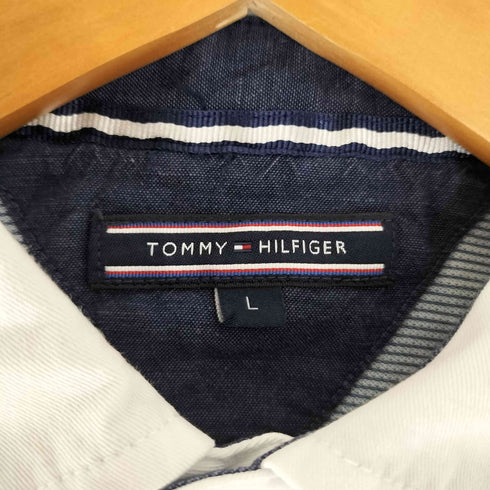 トミーヒルフィガー TOMMY HILFIGER ロゴ刺繍 鹿の子 ポロシャツ メンズ import:L