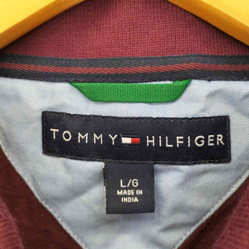 トミーヒルフィガー TOMMY HILFIGER 企業刺繍ロゴ ポロシャツ メンズ L