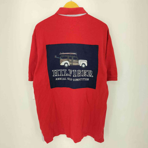 トミーヒルフィガー TOMMY HILFIGER 刺繍ロゴ ポロシャツ メンズ XL