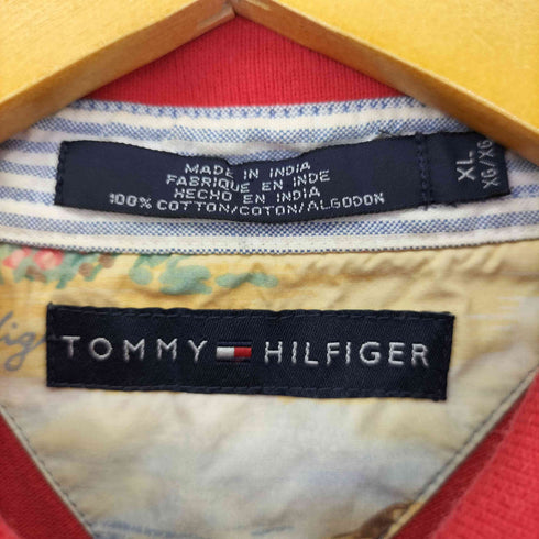 トミーヒルフィガー TOMMY HILFIGER 刺繍ロゴ ポロシャツ メンズ XL