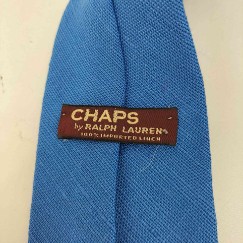チャップスラルフローレン CHAPS RALPH LAUREN リネン100 刺繍ネクタイ メンズ