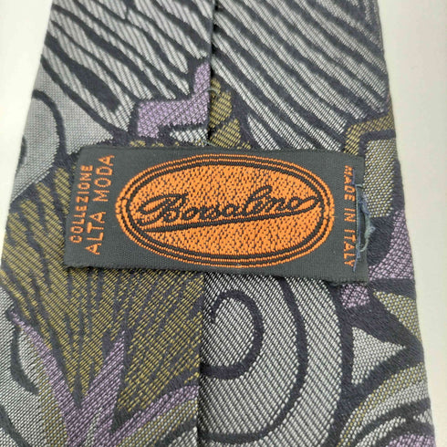ボルサリーノ Borsalino イタリア製 総柄 シルクネクタイ メンズ