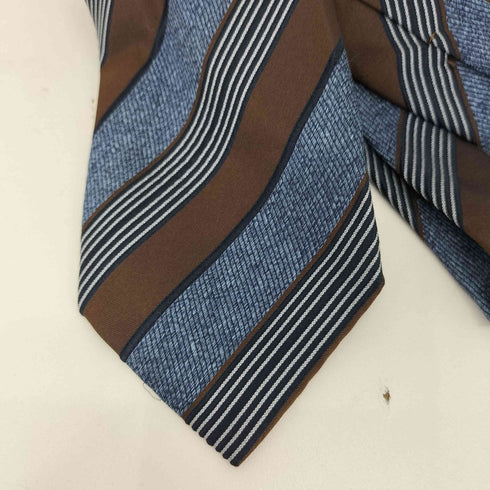 コルネリアーニ Corneliani ストライプ柄 シルクネクタイ メンズ