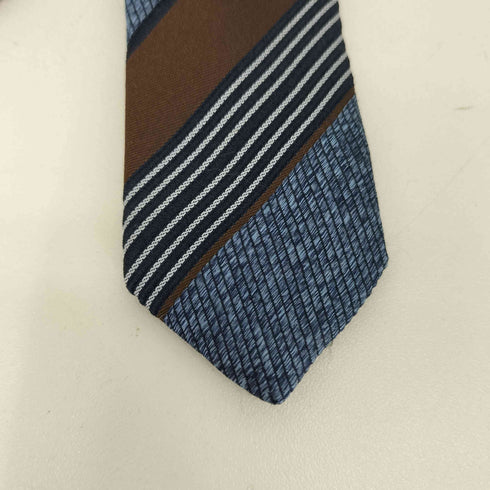 コルネリアーニ Corneliani ストライプ柄 シルクネクタイ メンズ