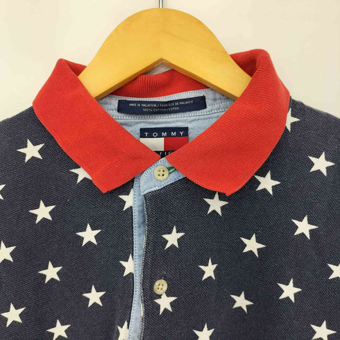 トミーヒルフィガー TOMMY HILFIGER スタープリント ポロシャツ メンズ L