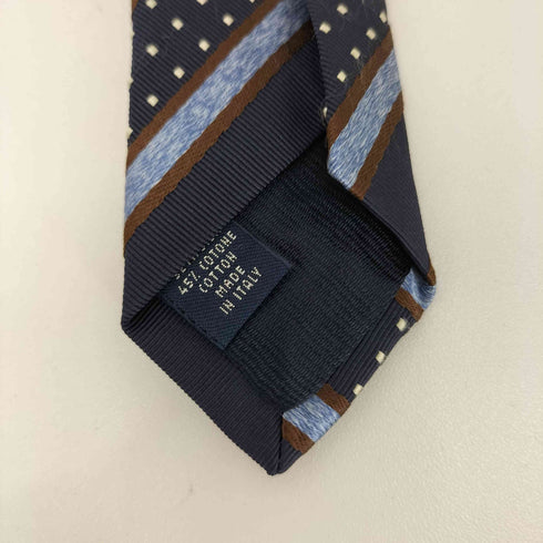 コルネリアーニ Corneliani ストライプ柄 シルクネクタイ メンズ