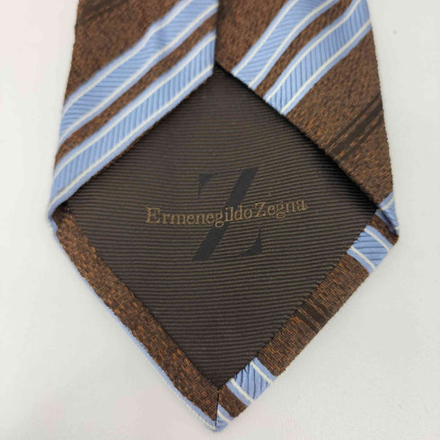 エルメネジルドゼニア Ermenegildo Zegna ストライプ柄 シルクネクタイ メンズ