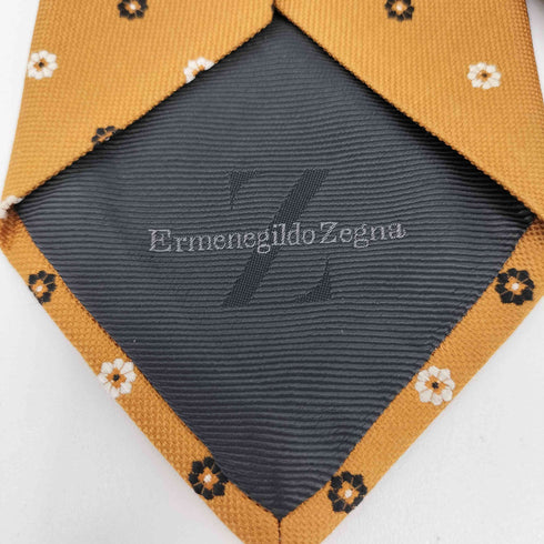 エルメネジルドゼニア Ermenegildo Zegna 花柄 シルクネクタイ メンズ