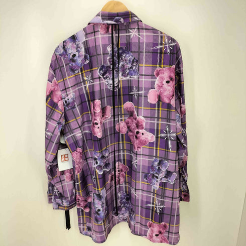 トラヴァストウキョウ TRAVAS TOKYO 熊 チェック 柄 リボン L/S レギュラーカラー シャツ メンズ