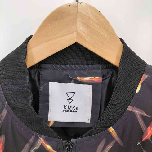 ケーエムケージャパンブランド KMK JAPAN BRAND 羽 総柄 ボンバー ジャケット メンズ