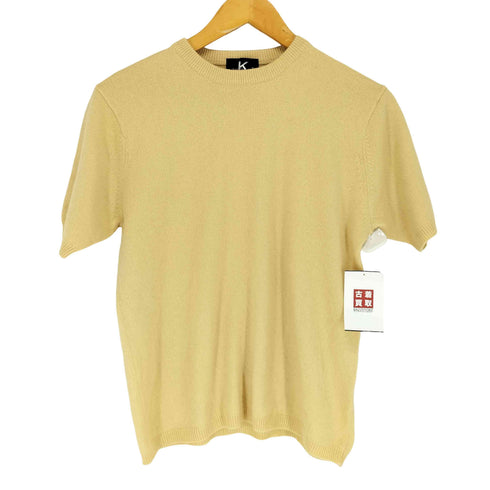PURE CASHMERE ピュアカシミヤ半袖ニット ニットT レディース