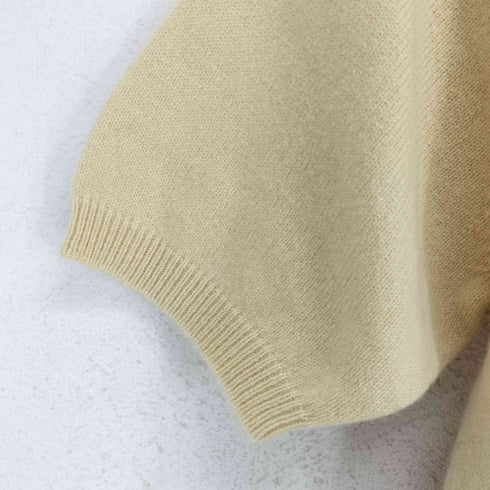 PURE CASHMERE ピュアカシミヤ半袖ニット ニットT レディース