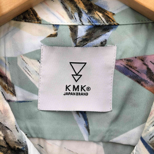 ケーエムケージャパンブランド KMK JAPAN BRAND 総柄 ボックスシルエット S/S オープンカラー シャツ メンズ