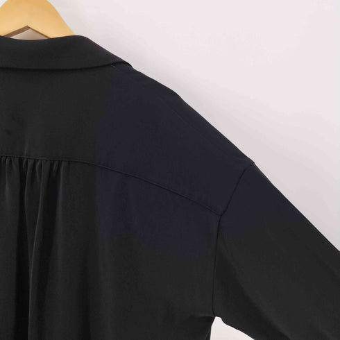 ハレ HARE ダブルポケット ビッグシルエット 開襟 オープンカラー L/S シャツ レディース F
