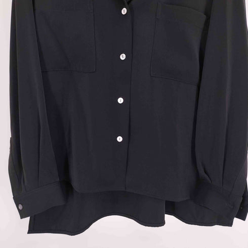 ハレ HARE ダブルポケット ビッグシルエット 開襟 オープンカラー L/S シャツ レディース F