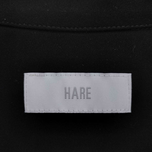 ハレ HARE ダブルポケット ビッグシルエット 開襟 オープンカラー L/S シャツ レディース F