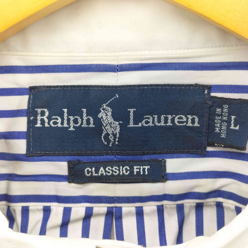 ラルフローレン RALPH LAUREN CLASSIC FIT ポニー刺繍 ボタンダウンシャツ クレリック メンズ import:L