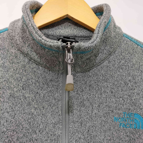 ザノースフェイス THE NORTH FACE ロゴ刺繍 ジップアップ ニット ジャケット レディース 100