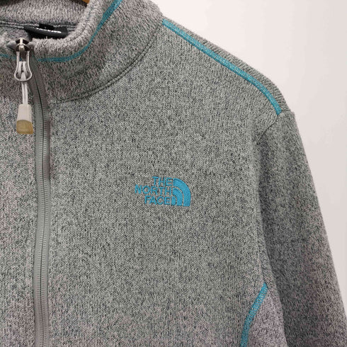 ザノースフェイス THE NORTH FACE ロゴ刺繍 ジップアップ ニット ジャケット レディース 100