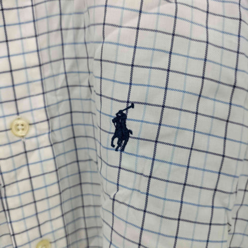 ラルフローレン RALPH LAUREN YARMOUTH ポニー刺繍 ボタンダウン チェックシャツ メンズ 39-82