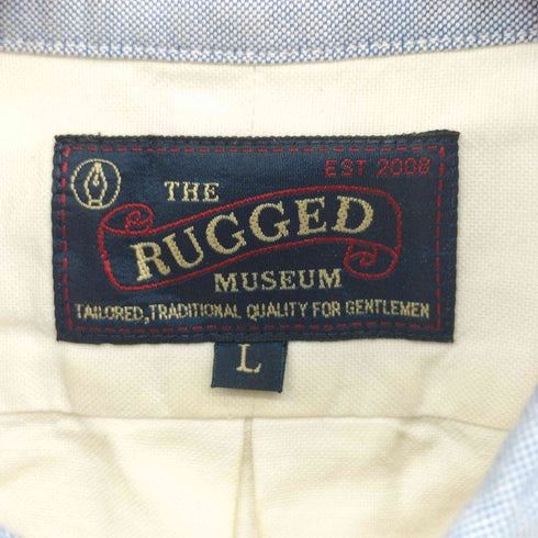 ラギッド ミュージアム THE RUGGED MUSEUM 日本製 ボタンダウンシャツ メンズ L