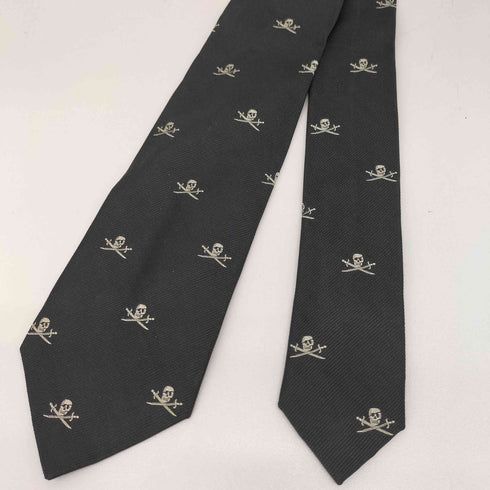 ポロバイラルフローレン Polo by RALPH LAUREN イタリア製 総柄 ドクロ スカル シルクネクタイ メンズ