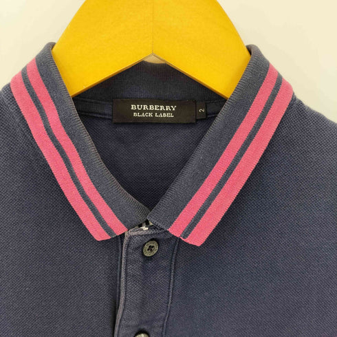 バーバリーブラックレーベル BURBERRY BLACK LABEL 鹿の子ポロシャツ メンズ JPN:2